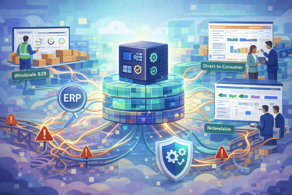 Integration hubs: centralised control versus fragile point-to-point connections