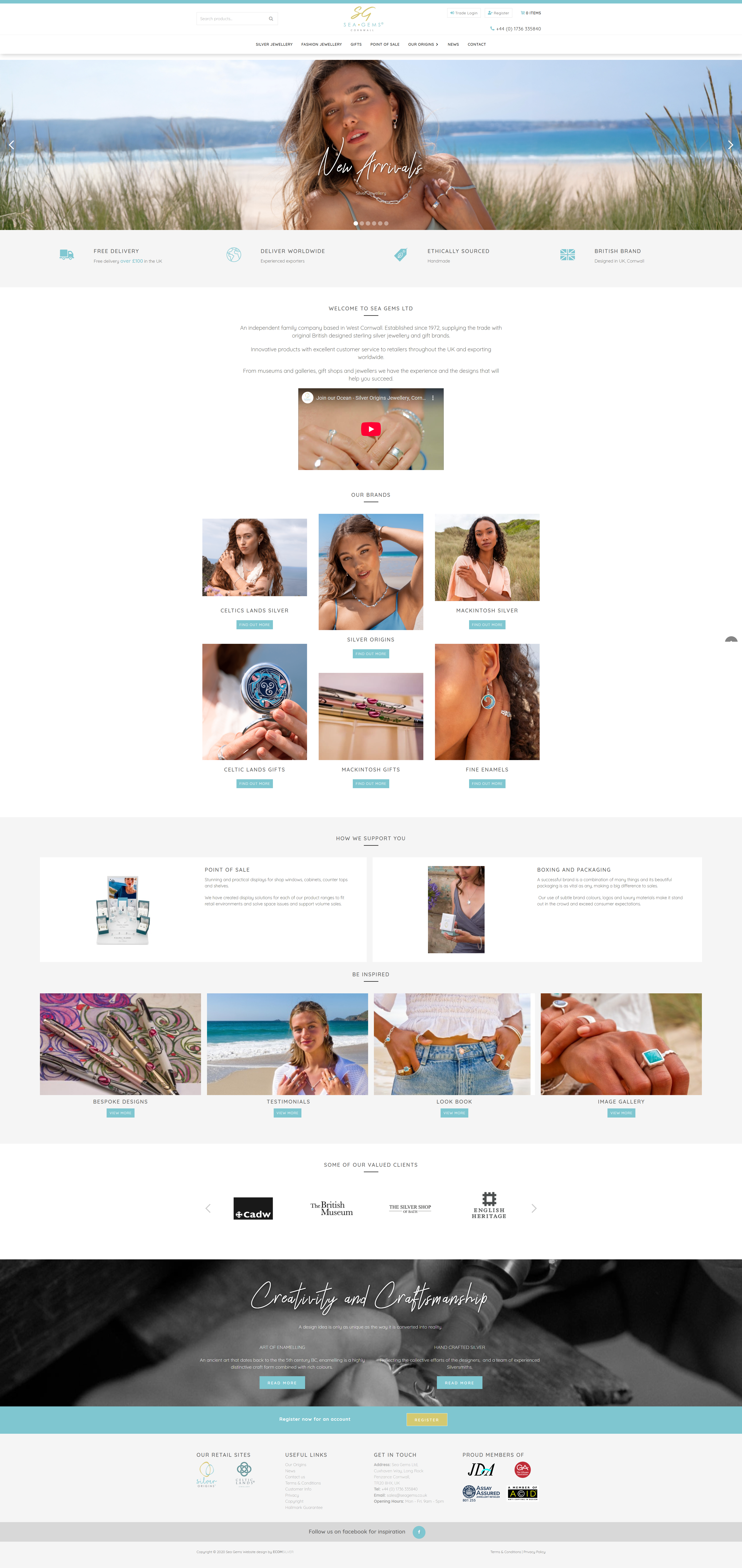 Sea Gems B2B Website