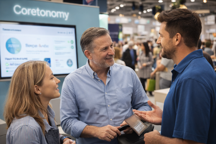 Coretonomy team engaged in productive discussion